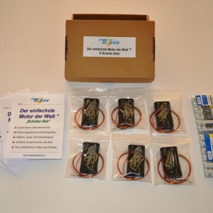 DC Motor - Klassenset (ohne Werkzeug) für 6 Schüler